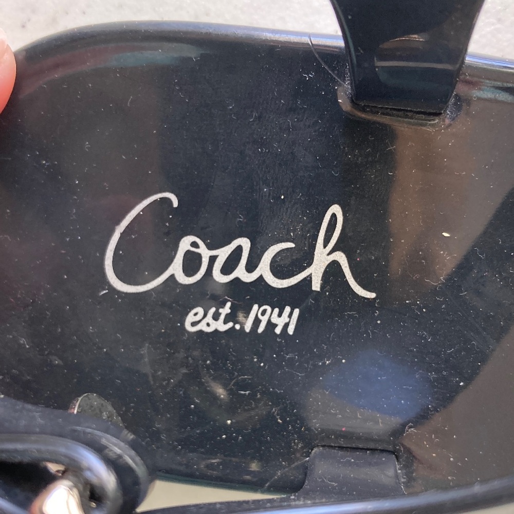 Coach Black Floral Jelly Sandals - Picture 2 of 5